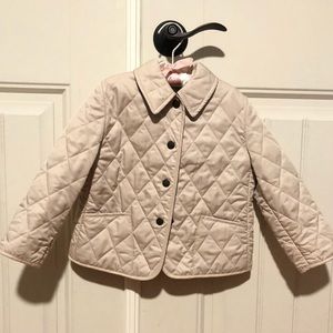 💯 Authentic Burberry Girls quilted coat 24-36m